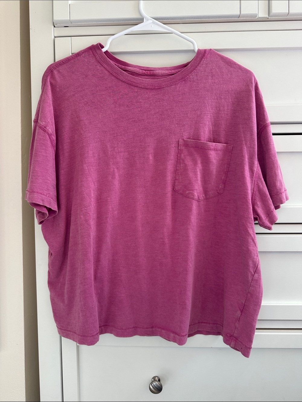 Washed Pink Pocket Tee